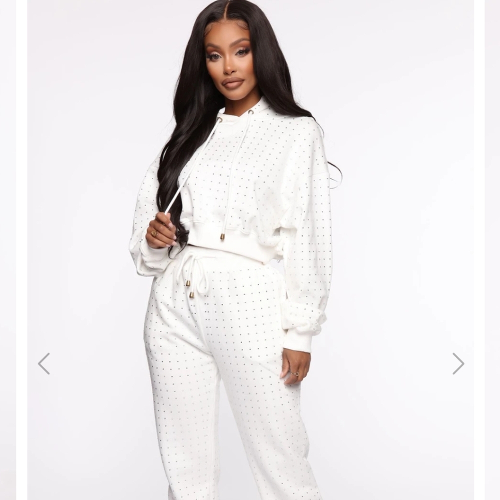 Rhinestone Jogger Set